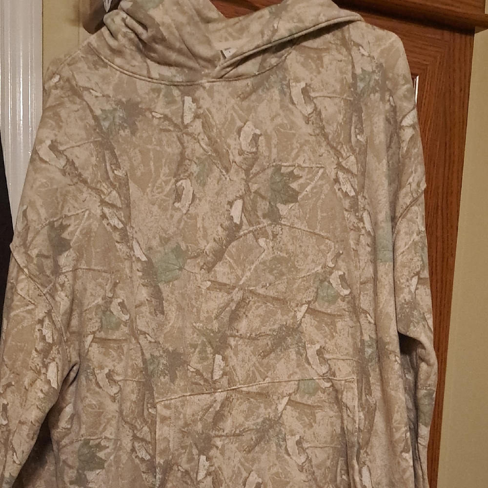 No Boundaries Beige Camouflage Hoodie